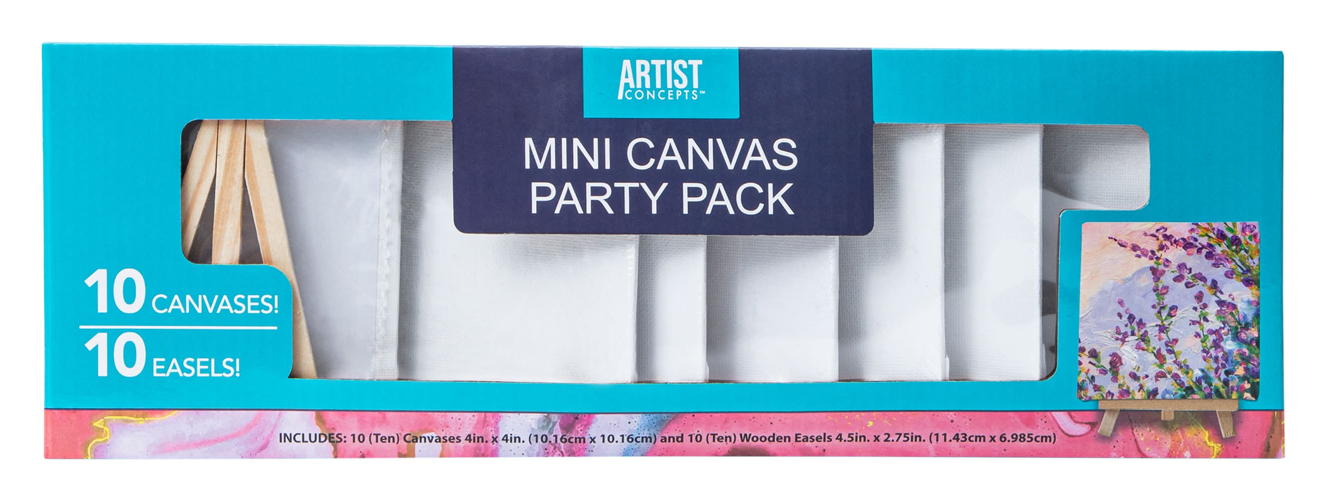 Artist Concepts Mini Canvas With Easels Party pack Delivery Near