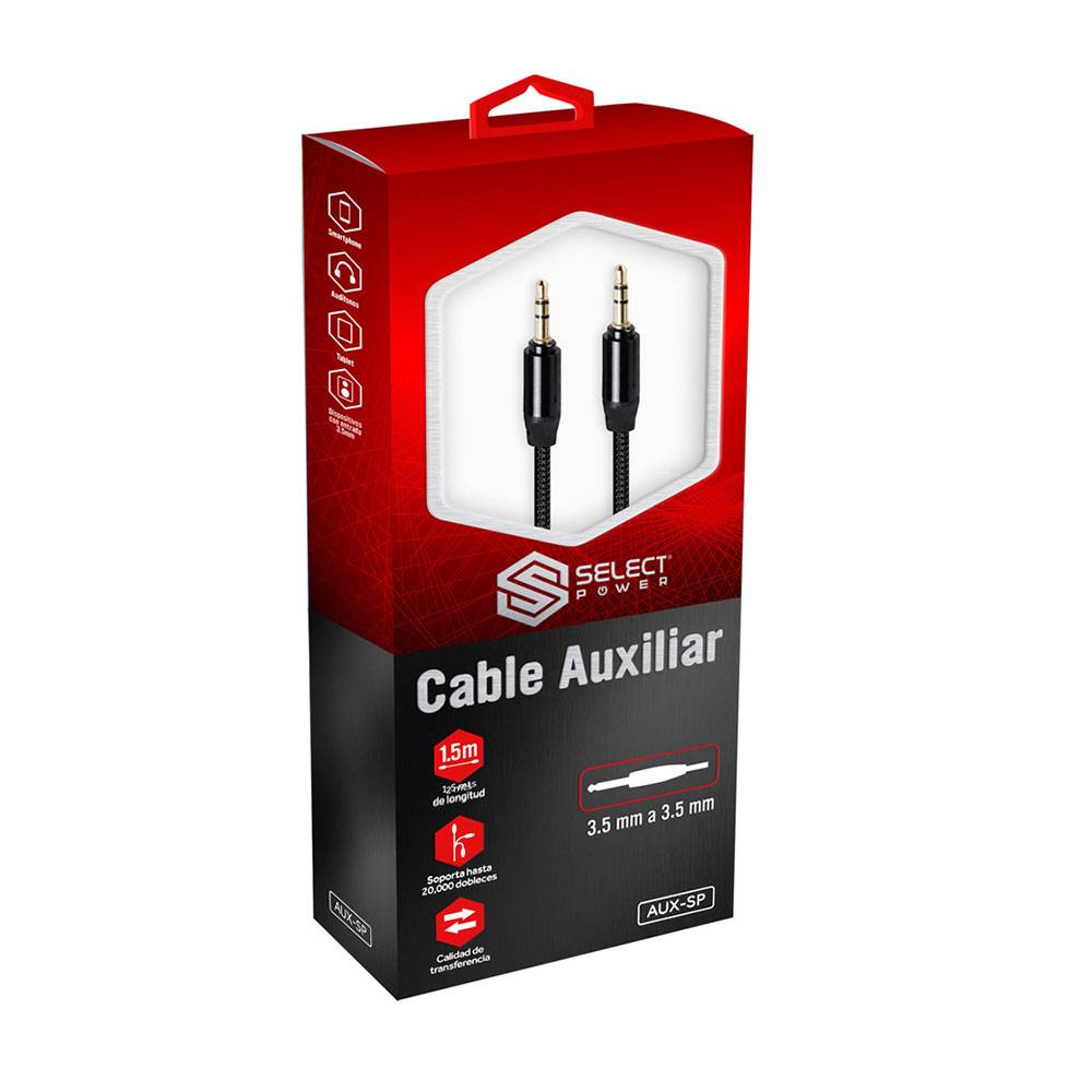 Select sound cable auxiliar 3.5 mm (1 pieza)