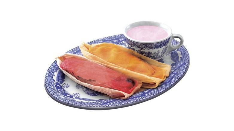 Tamales Dulces de hoja de maíz 2 pzas. SKU 8017