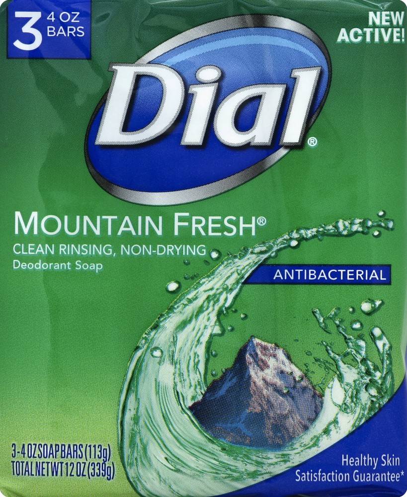 Moutain Fresh Antibacterial Deodorant Soap (3 ct)