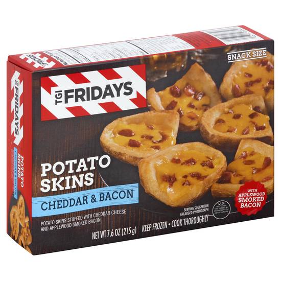 Tgi Fridays Snack Size Potato Skins Stuffed With Cheddar & Bacon