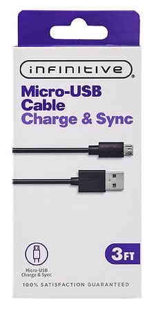 Infinitive Micro-Usb Charge and Sync, 3 ft