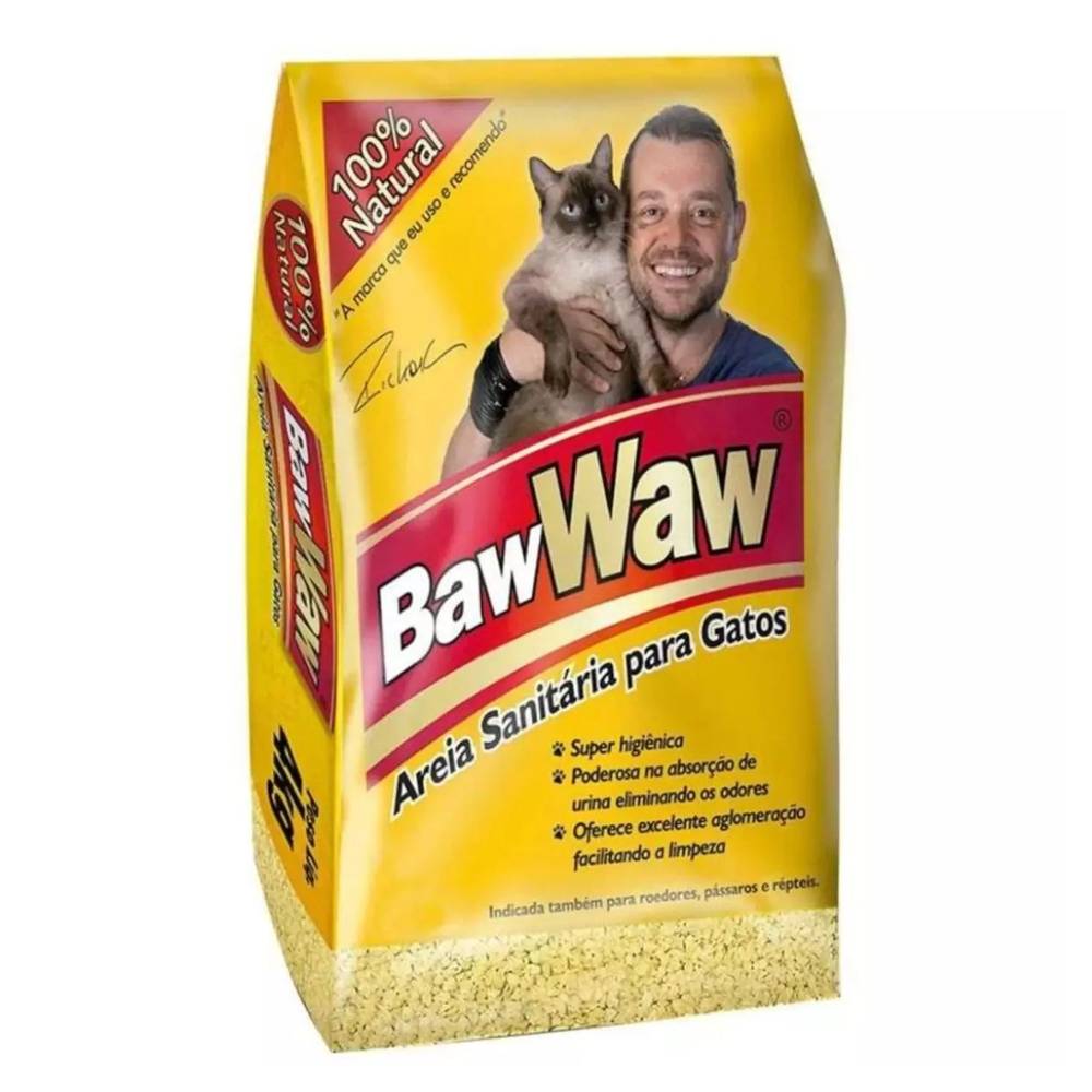 Baw waw areia sanitária para gatos (4 kg)