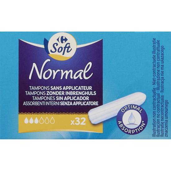 Carrefour Soft - Tampons sans applicateur normal, female (32)