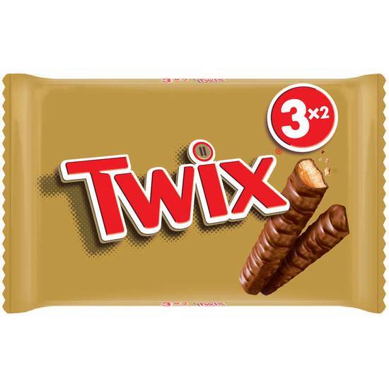 Twix Twix Biscuit nappés de caramel enrobés de chocolat au lait x3 150 g