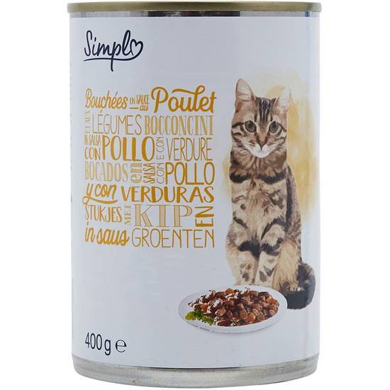 Simpl - Pâtée pour chat au poulet et légumes