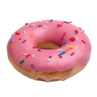 Krispy Kreme Strawberry Sprinkles Doughnut