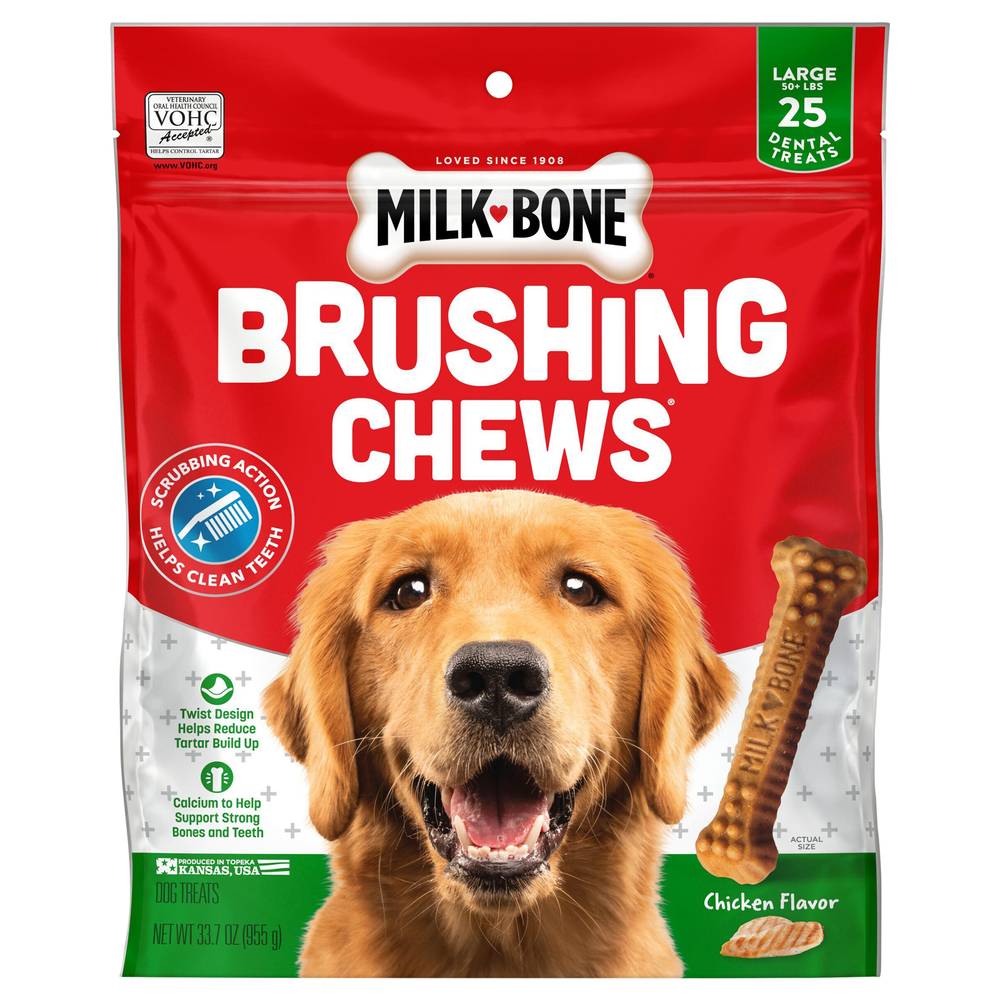 Milk-Bone Large Brushing Chews Dental Dog Treats