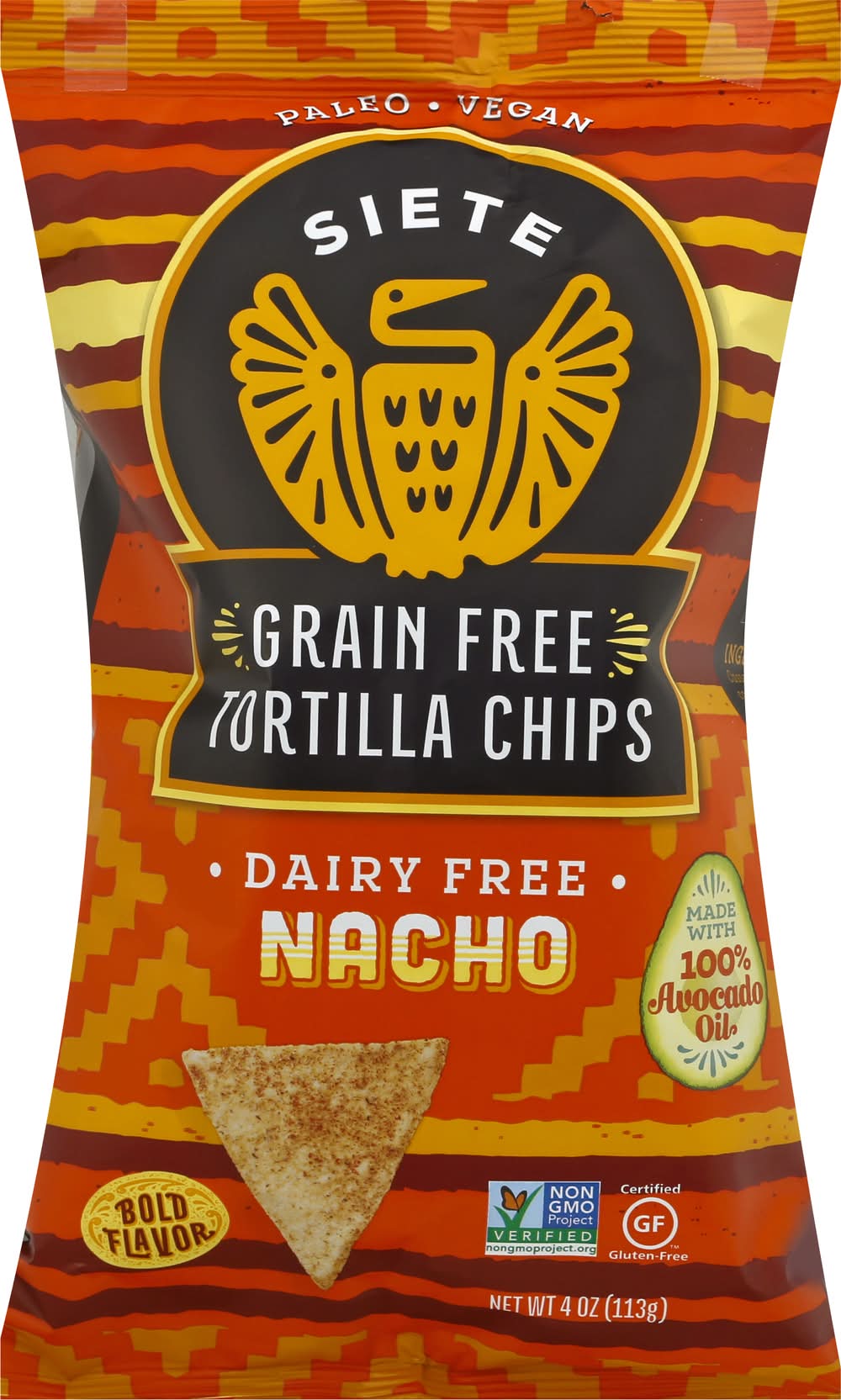 Siete Foods Grain Free Nacho Tortilla Chips (4 oz)