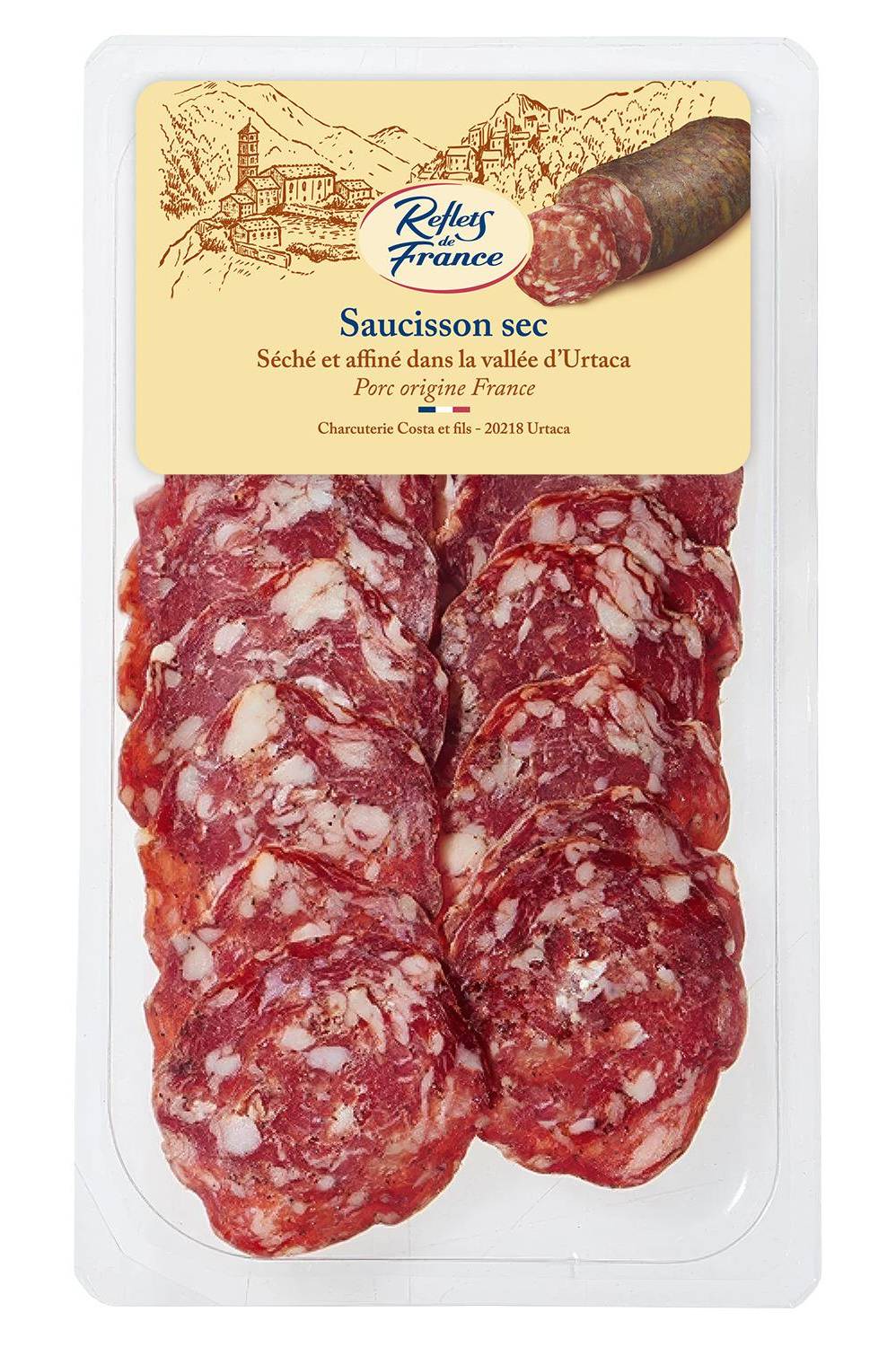 Reflets de France - Saucisson sec séché et affiné en corse (100g)