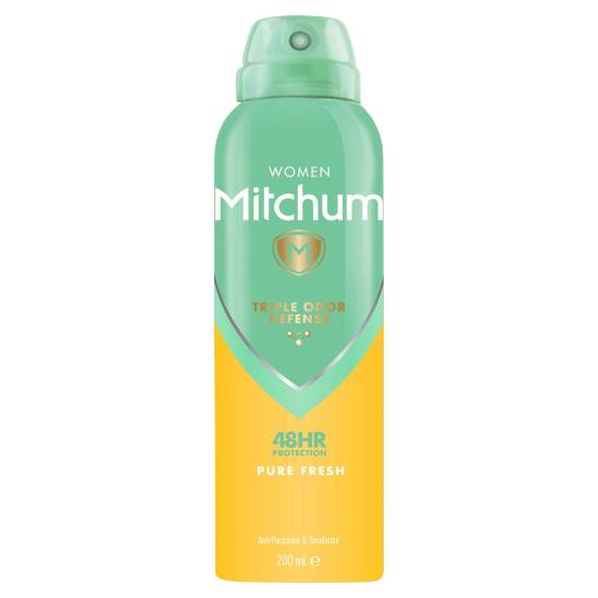 Mitchum Women Triple Odor Defense 48hr Protection Pure Fresh Antiperspirant & Deodorant 200ml