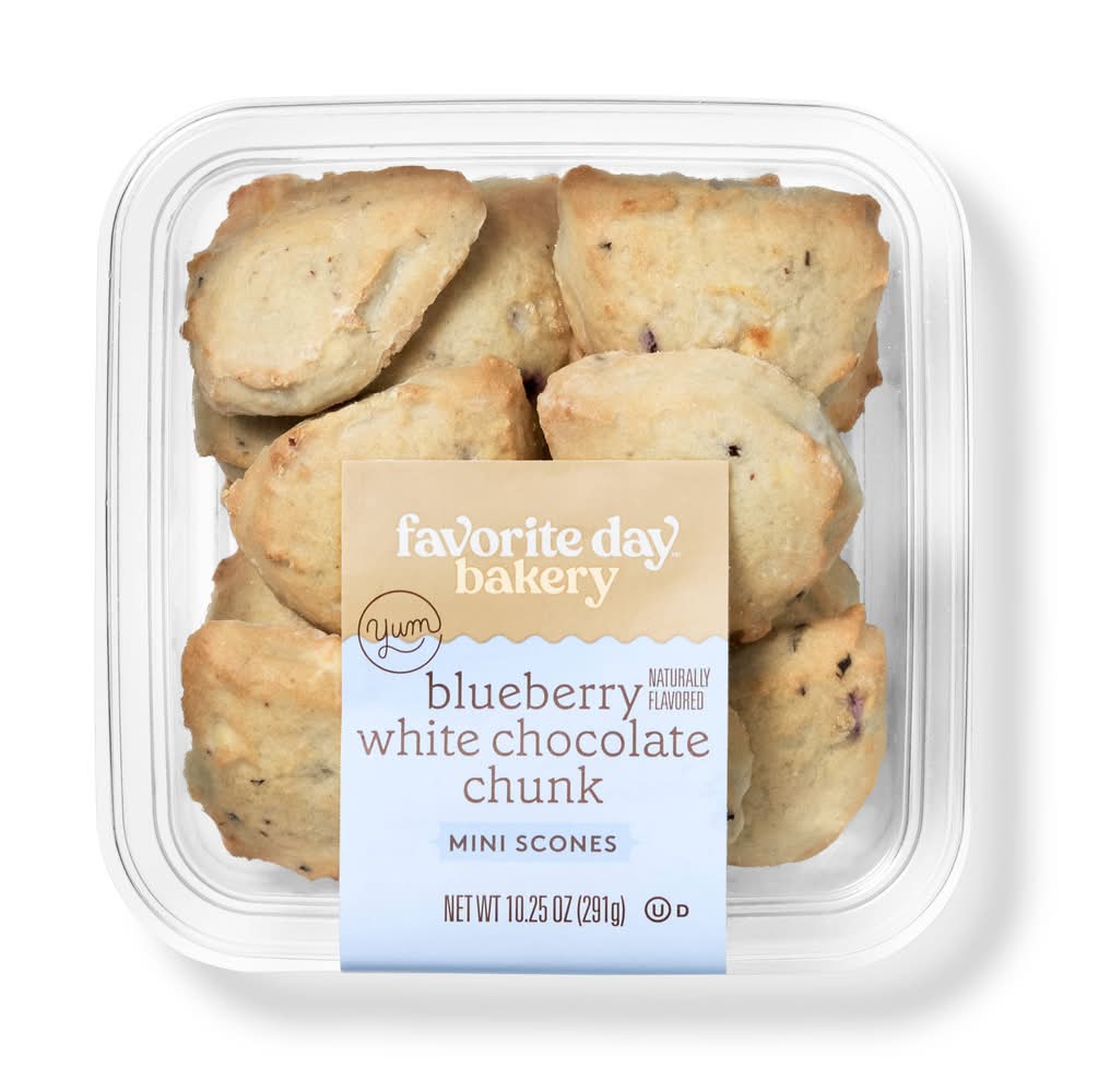 Favorite Day Mini Scones, Blueberry White Chocolate Chunk (10.25 oz, 12 ct)