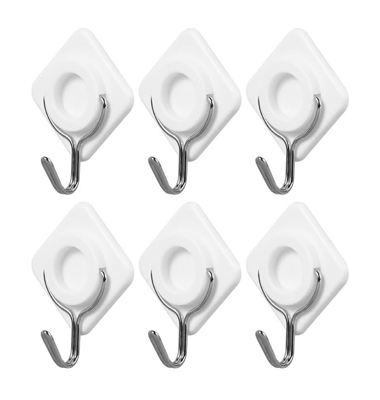Miniso · Set ganchos adhesivos rombo blanco (30 g)