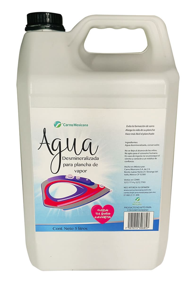 Agua Para Plancha De Vapor 5 L