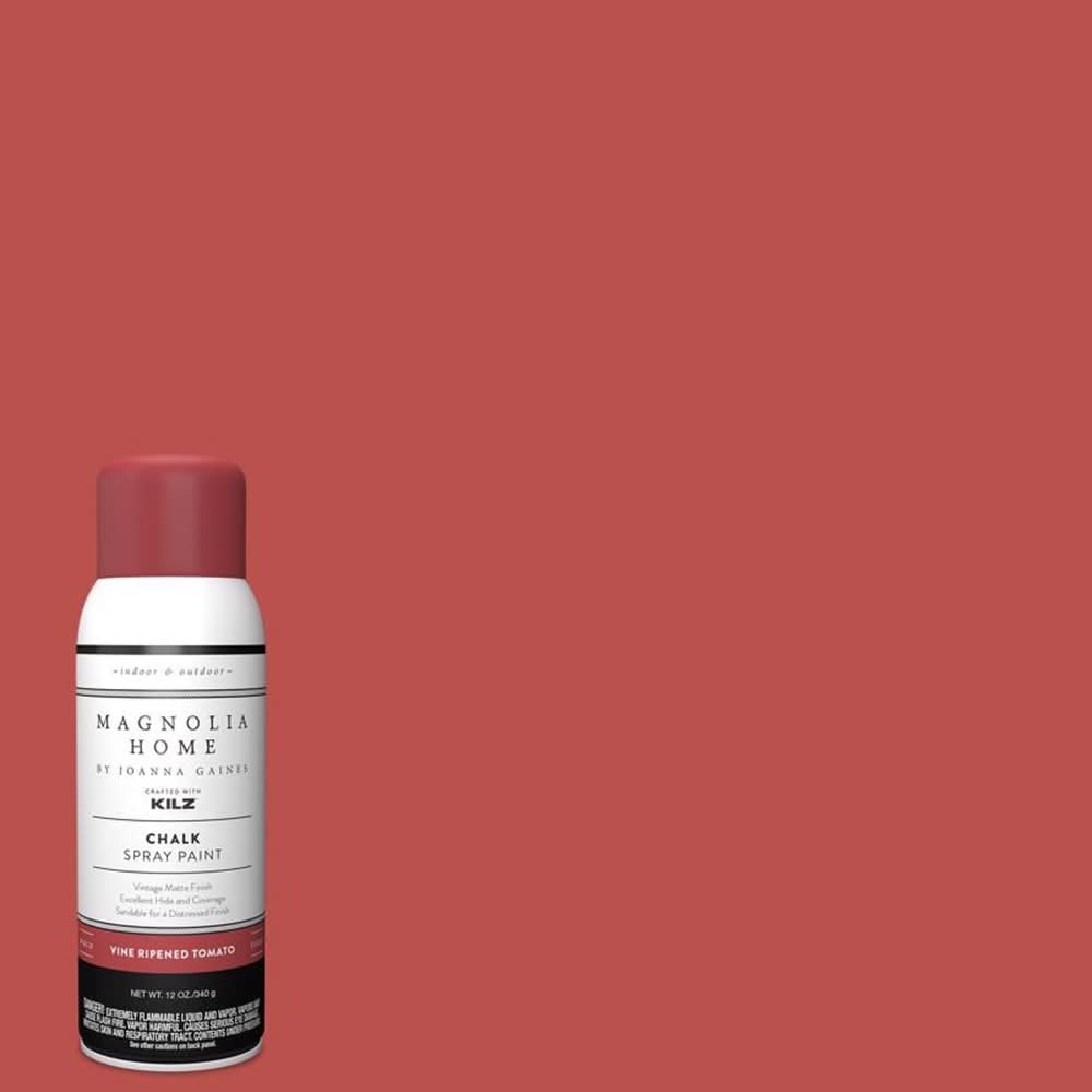 Magnolia Home By Joanna Gaines Matte Vine Ripened Tomato Sprayable Chalk Paint 12 Oz
