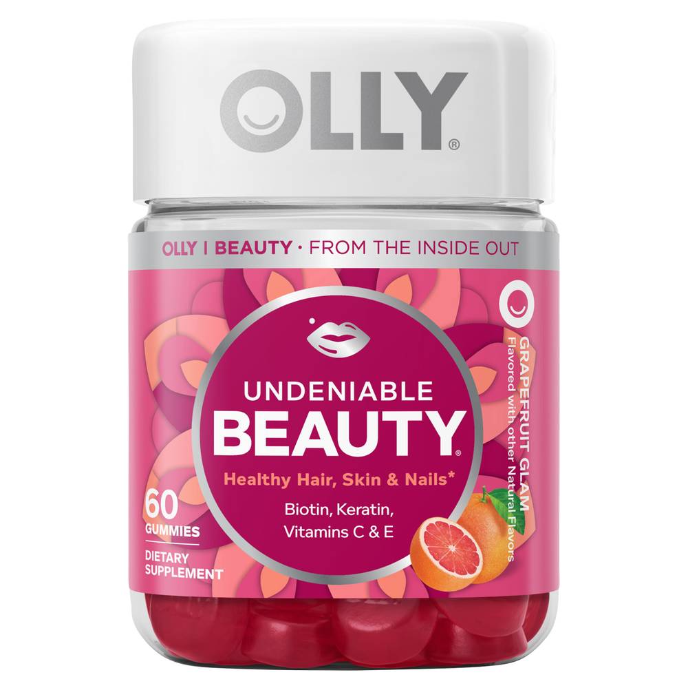 Olly Undeniable Beauty Grapefruit Glam Gummies (8 oz)