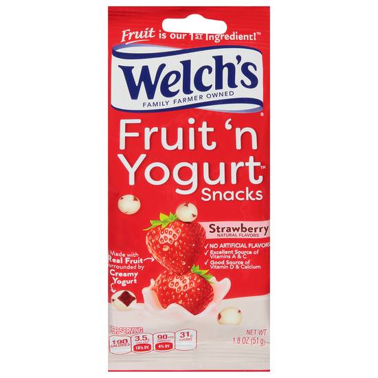 Welch's Strawberry Fruit 'N Yogurt Snacks