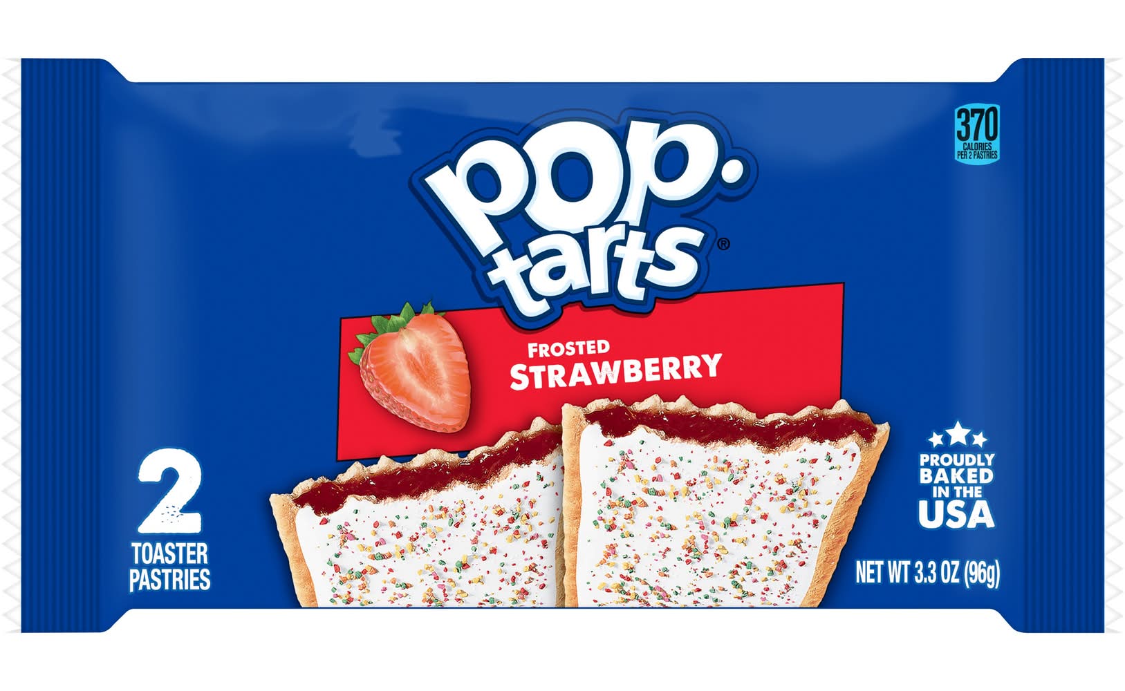 Pop-Tarts Toaster Pastries, Frosted Strawberry (3.3 oz, 2 ct)