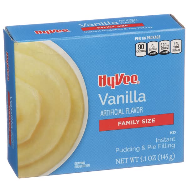 Hy-Vee Instant Pudding & Pie Filling Family Size, Vanilla (5.1 oz)