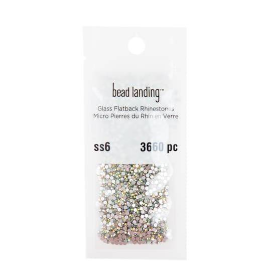 Bead Landing Glass Round Flatback Rhinestones, ss6