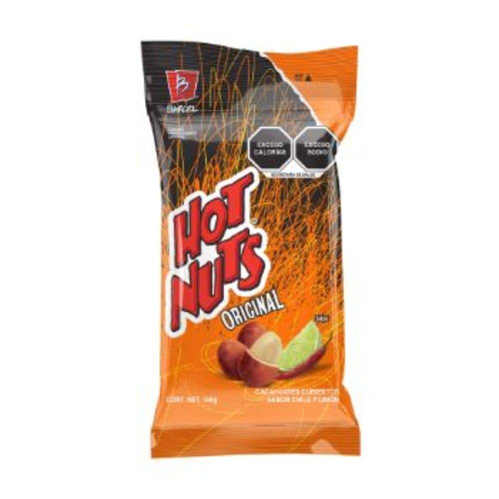 Hot nuts cacahuates cubiertos con chile y limón (bolsa 100 g)