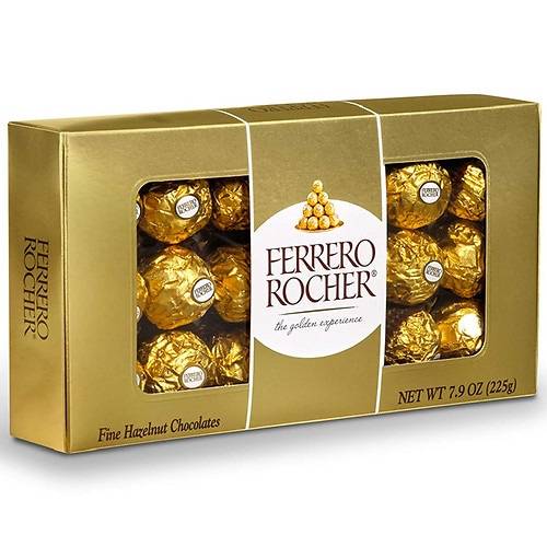 Ferrero Rocher Gift Box Hazelnut, 18 Piece - 7.9 oz