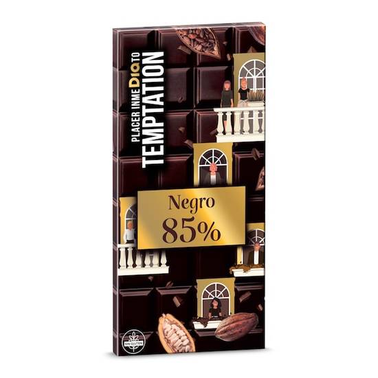 Chocolate nego 85% cacao Temptation 100 g