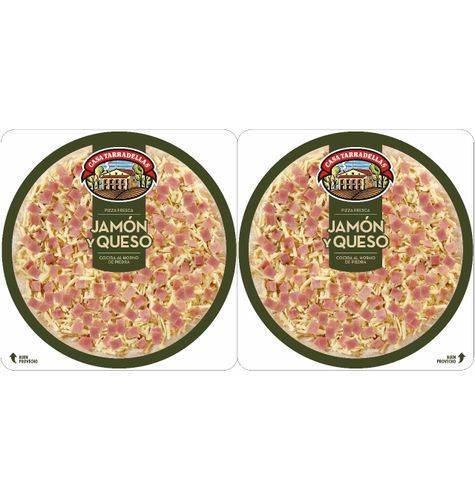 Pack Pizza Tarradellas Jamón y Queso (450 g)