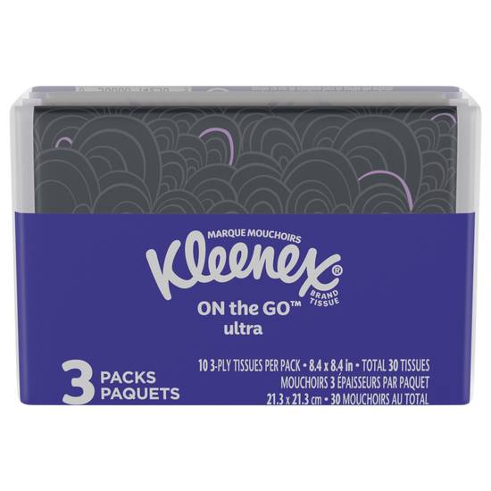 Kleenex Ultra Slim 3-ply Wallet Tissues (30 ct)