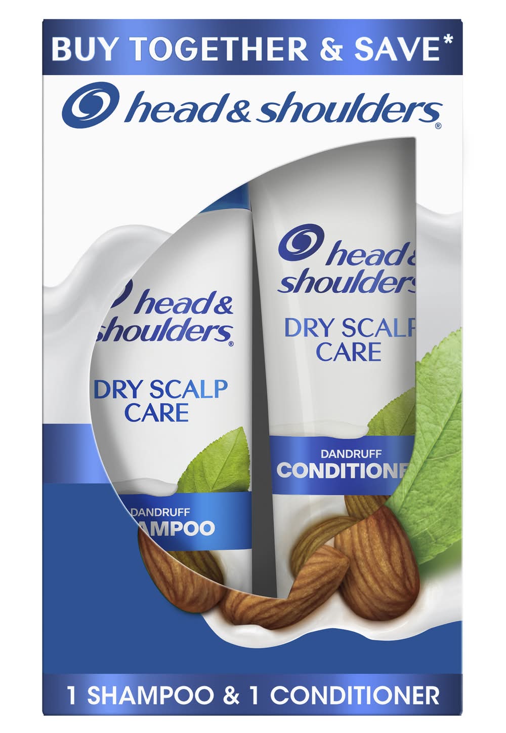 Head & Shoulders Paraben Free Dry Scalp Care Shampoo & Conditioner (23.4 fl oz, 2 ct)