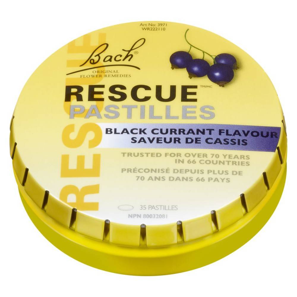 Bach Rescue Natural Stress Relief Black Currant Pastilles (50 g)