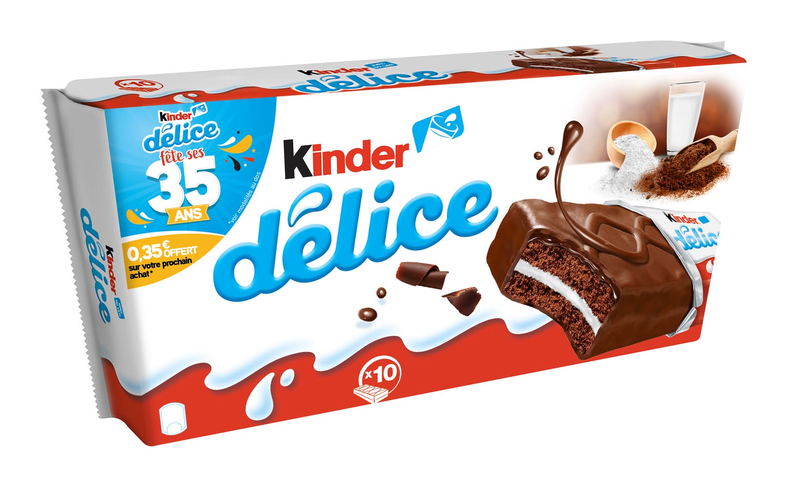Kinder - Gâteau délice cacao fourré au lait (10)