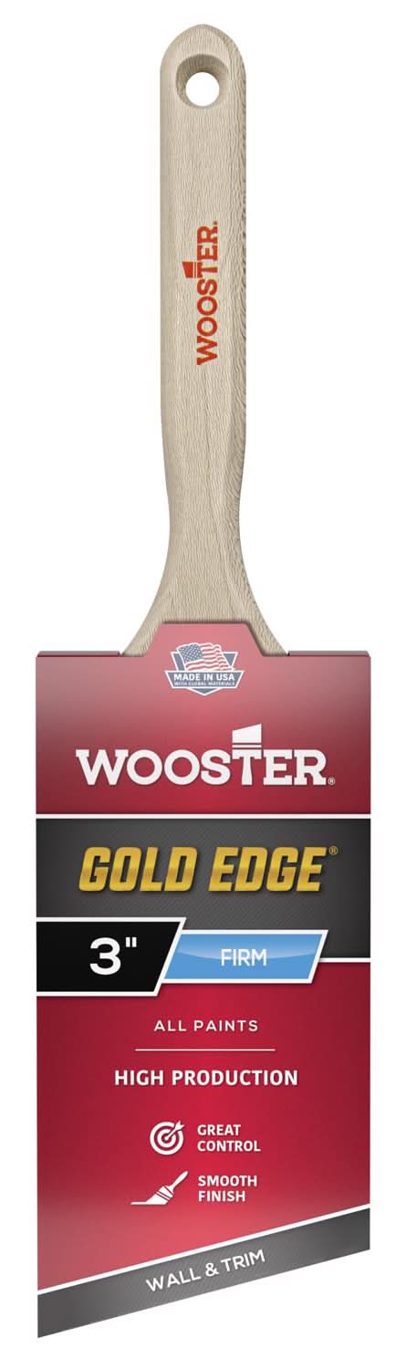 Wooster Gold Edge 3 In. Firm Angle Paint Brush