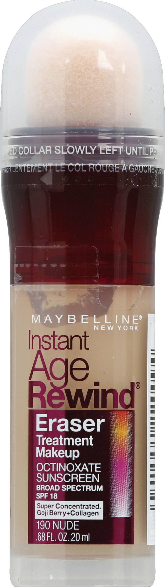 Maybelline Instant Age Rewind Eraser Treatment Makeup Nude 190