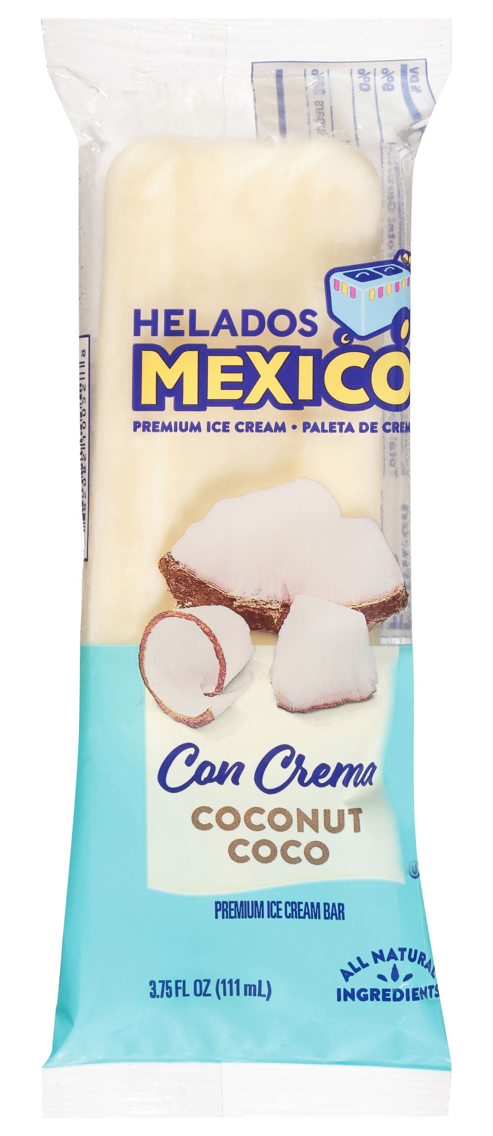 Helados Mexico Coconut Ice Cream Bar (4 oz)