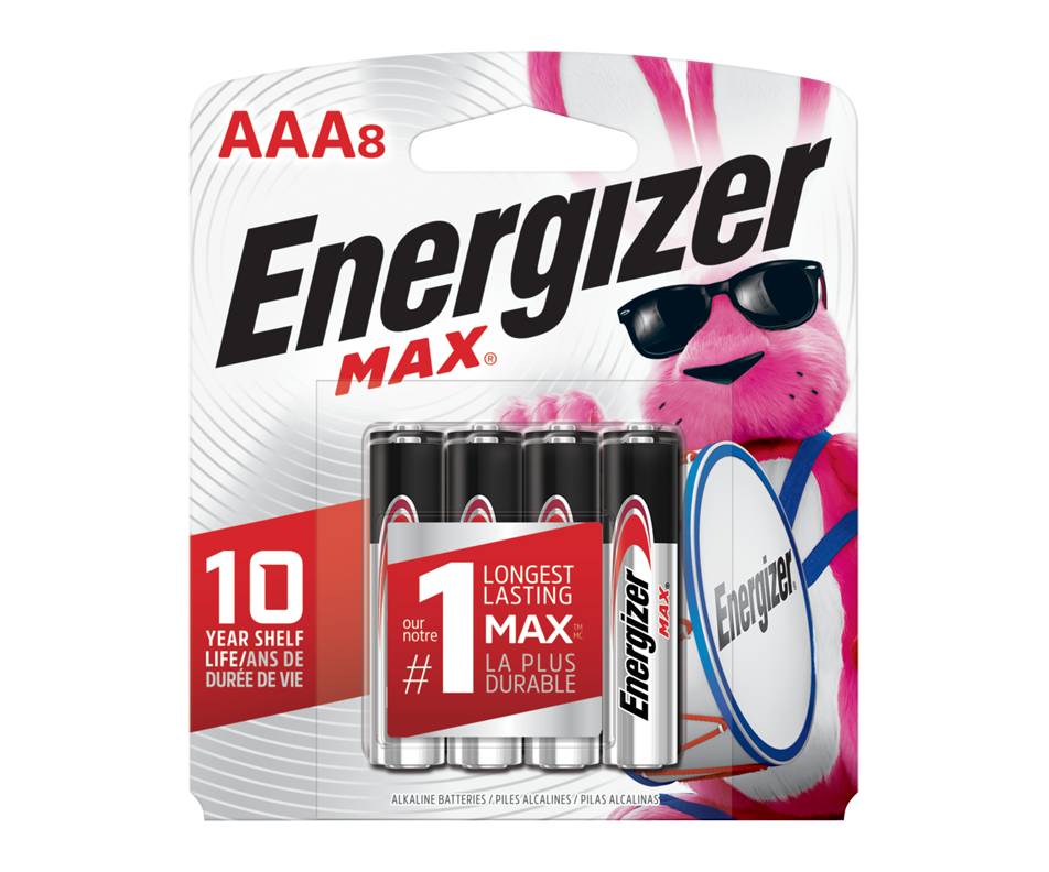 Energizer max pile aaa8 alcaline (4 unités)