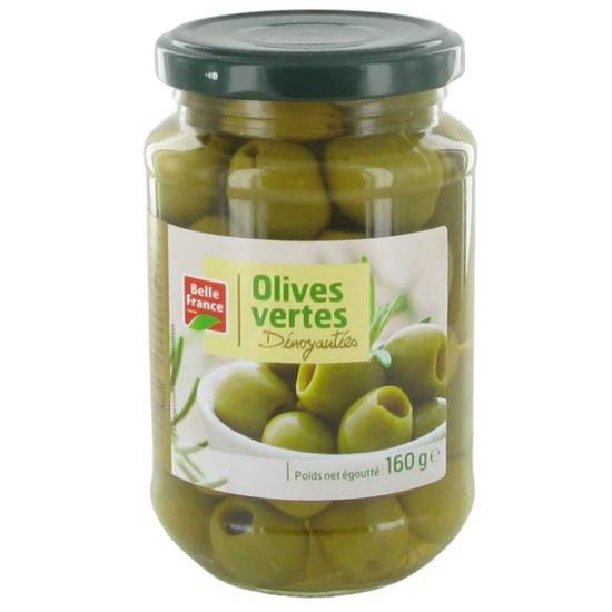 Olives vertes dénoyautées Belle France 160g