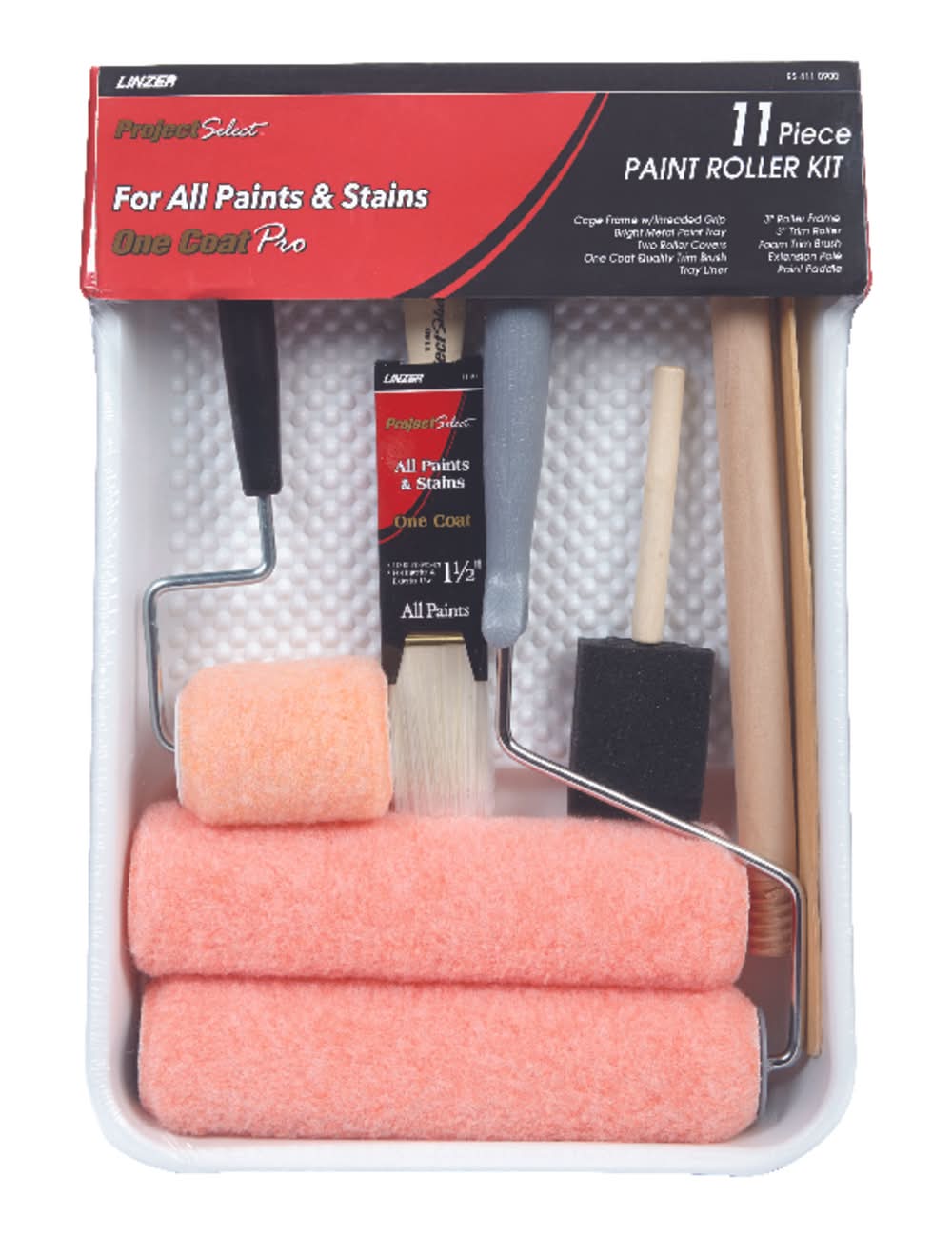 Linzer Project Select 9 In. W Regular Paint Roller Kit Threaded End
