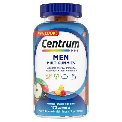 Centrum Multigummies Multivitamin For Men Assorted Fruit - 170.0 ea