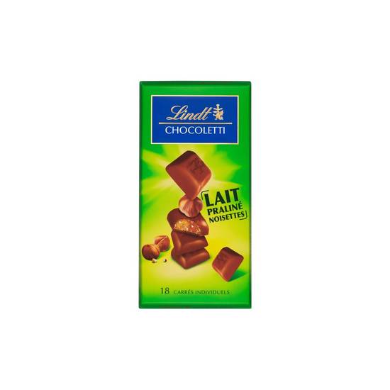 Tablette de chocolat praliné noisette lait Lindt 100g