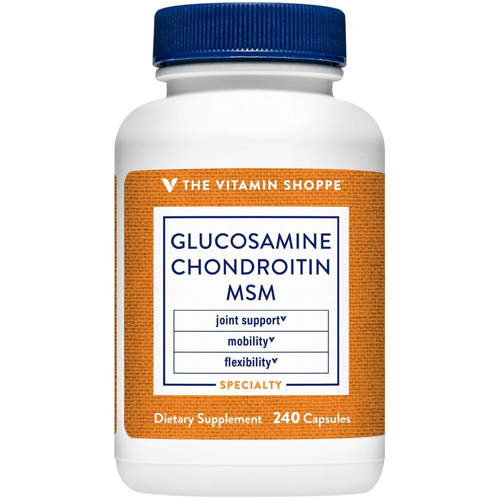 Glucosamine, Chondroitin, & Msm - Joint Support, Mobility, & Flexibility (240 Capsules)