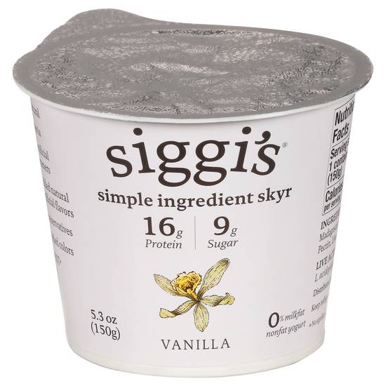 Siggi's Non Fat Vanilla Yogurt