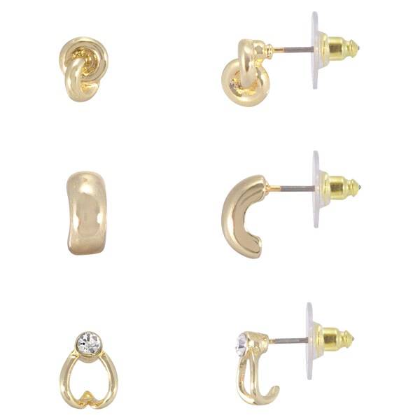 Ophelia Roe 3-Pair Multi Stud Earrings