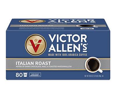 Victor Allen's Coffee Italian Roast 80-pack Single Serve Brew Cups