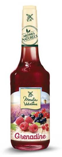 Sirop de grenadine - moulin de valdonne - 70cl