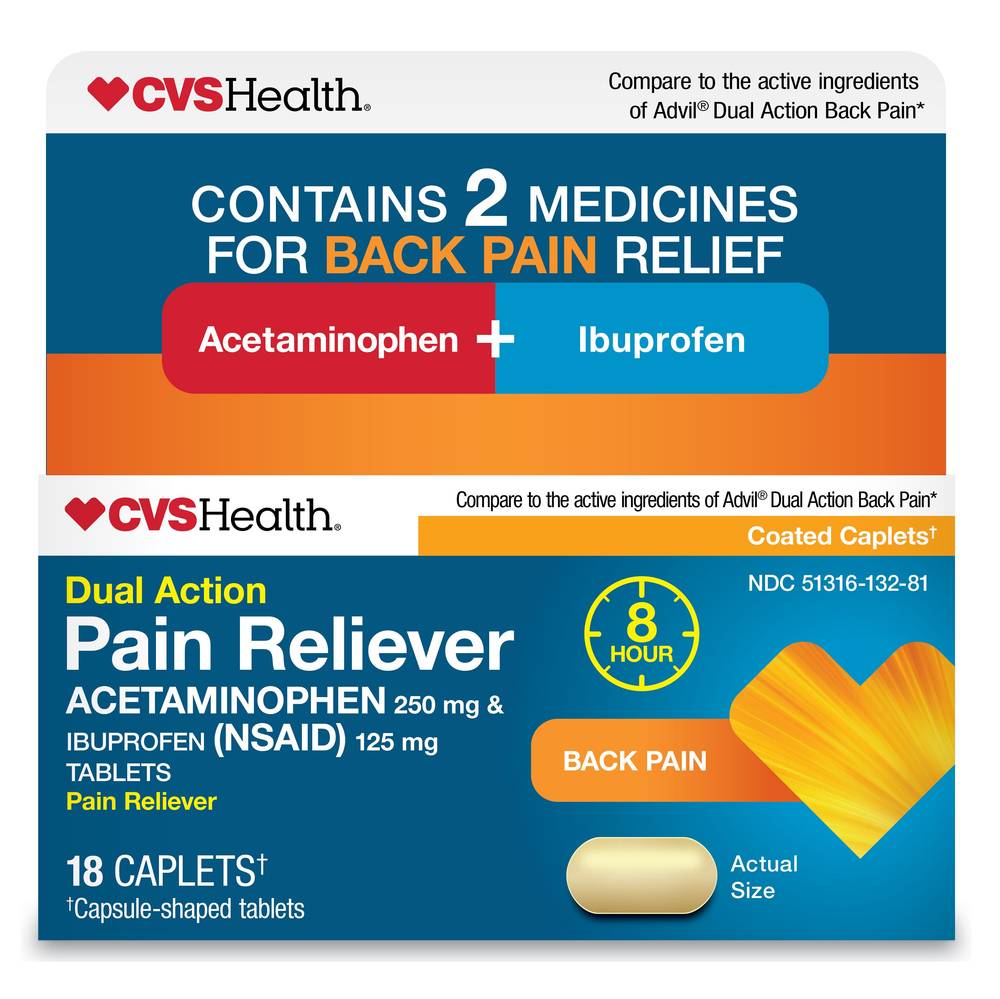 Cvs Heatlh Dual Action Back Pain, 24 Ct