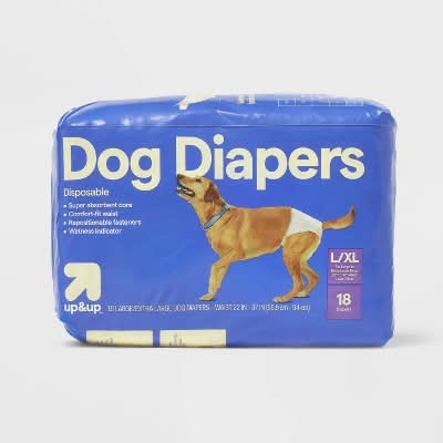 up&up Disposable Dog Diapers, L/XL (18 ct)