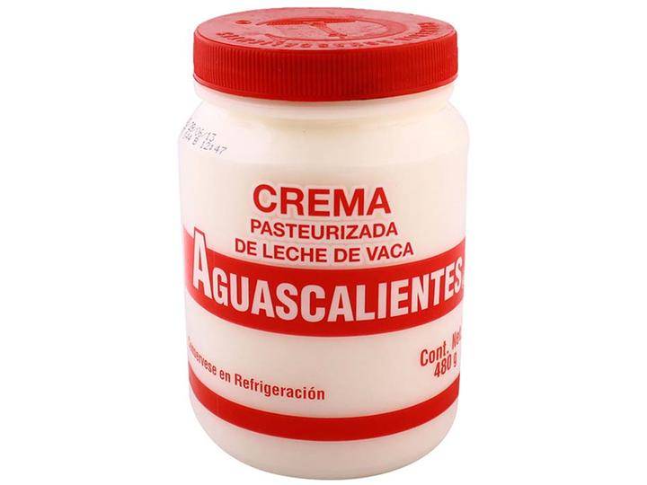 Aguascalientes · Crema pateurizada de leche de vaca (480 g)