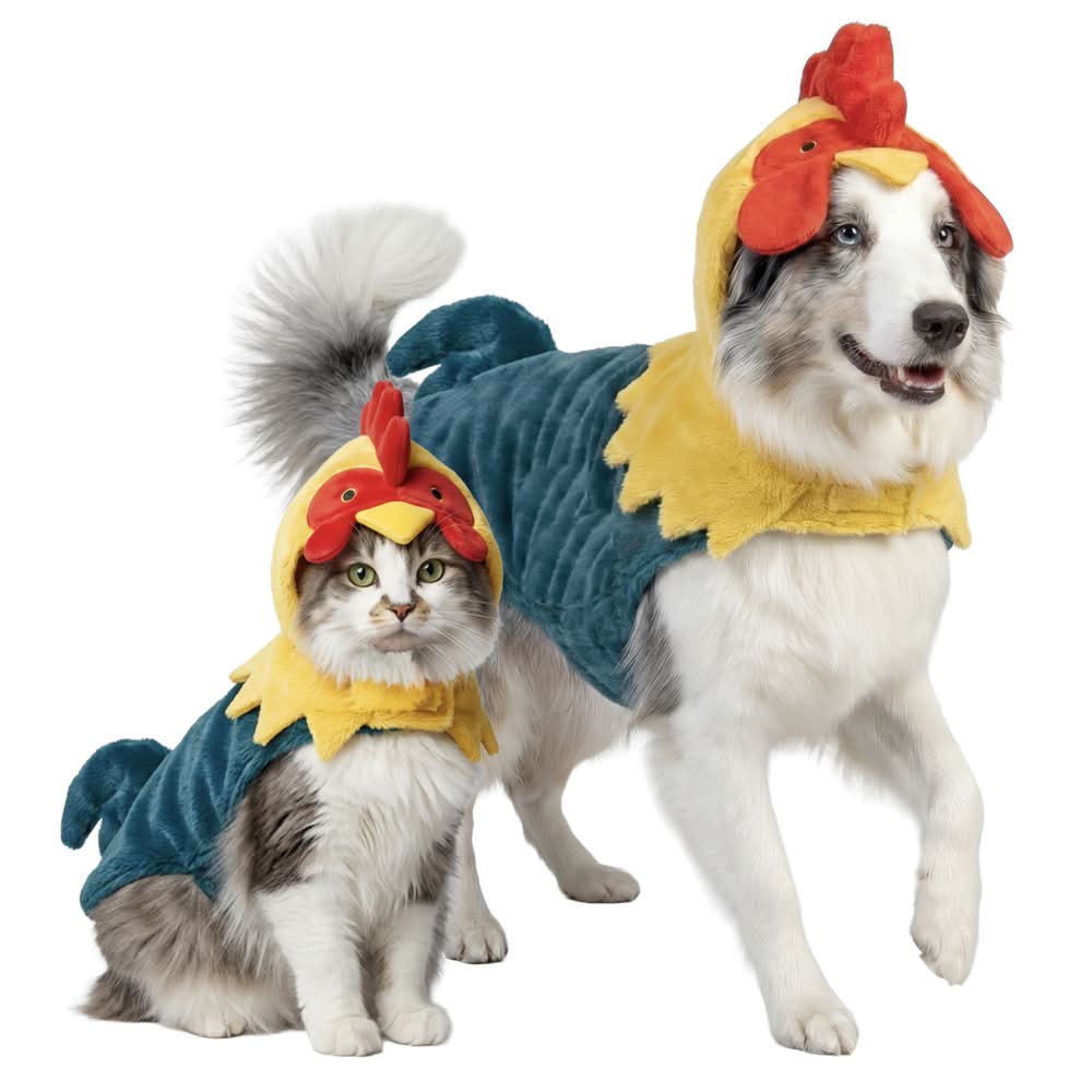 Play On Rooster Dog or Cat Costume, Extra Small/Small