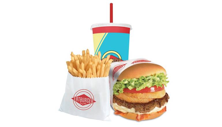 Western Bacon BBQ Burger Meal